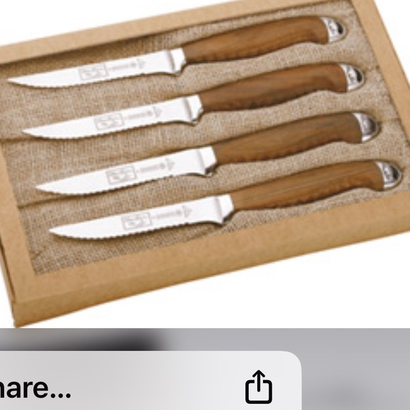 🇧🇷 Set of 5 MUNDIAL steak knives & 1 fish knife. Stamped Olivier Anquier. Brazil - Picture 9 of 12